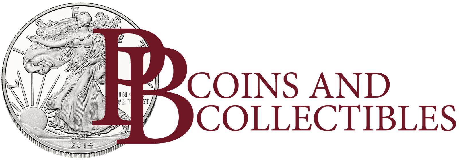 PB Coins and Collectibles logo.